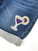 Cocktail Embroidery Patch