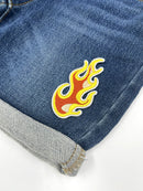 Flame Embroidery Patch