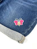 Tiny Deep Pink Bee Embroidery Patch