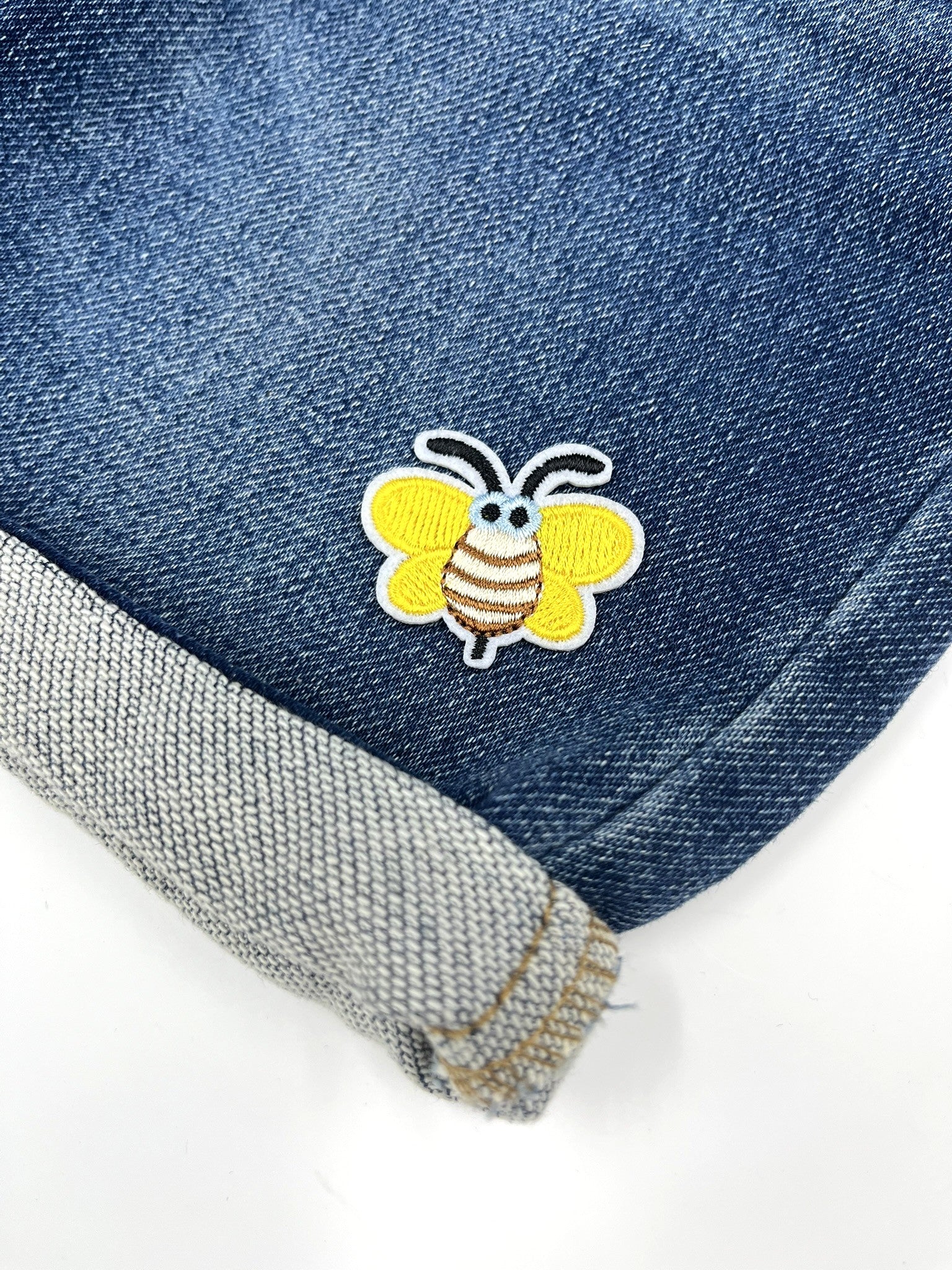 Tiny Yellow Bee Embroidery Patch