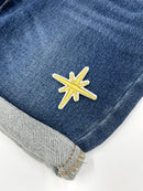 Gold Star Embroidery Patch