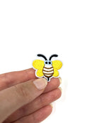 Tiny Yellow Bee Embroidery Patch