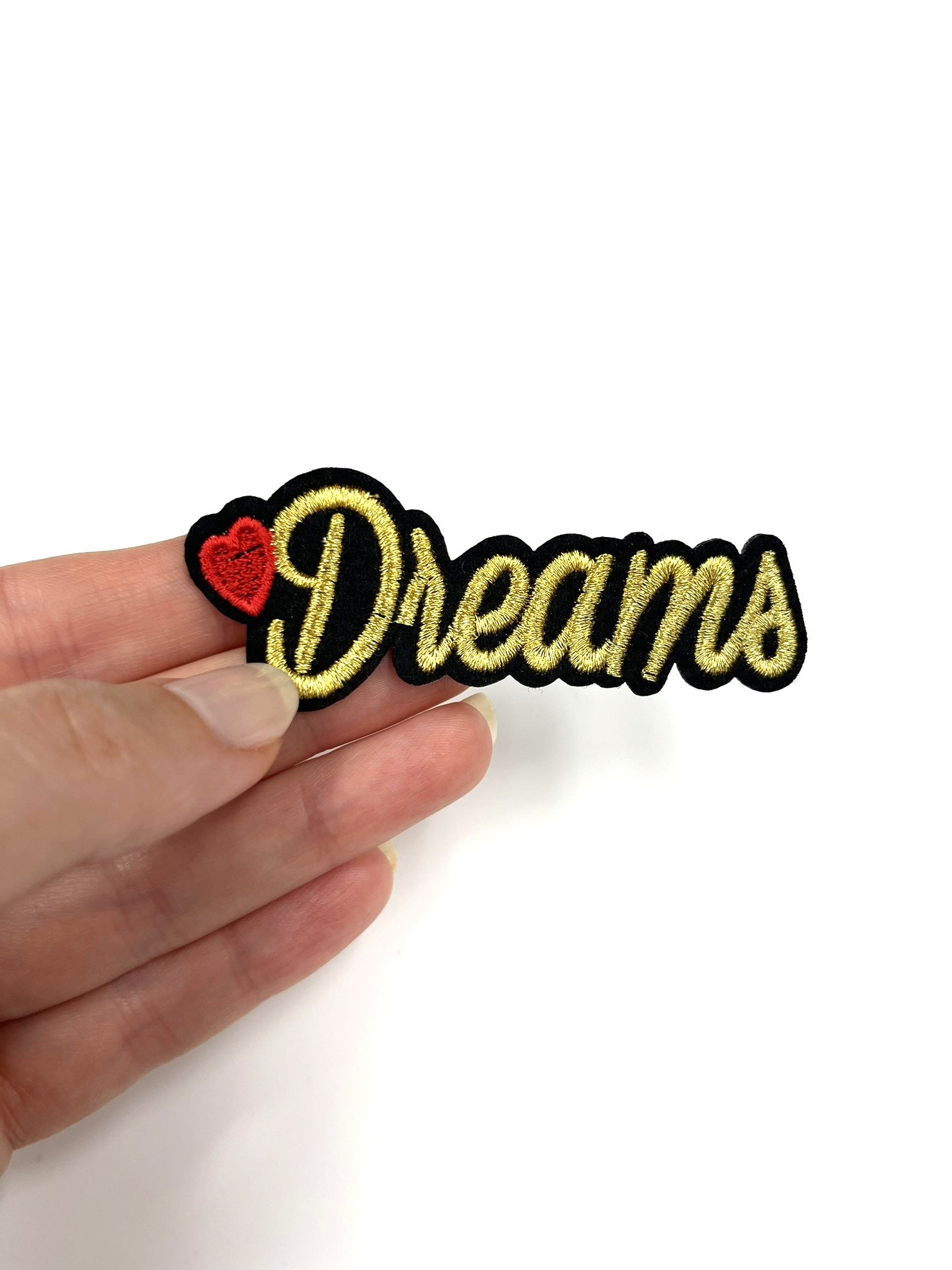 Gold Dreams Embroidered Iron-on Patch