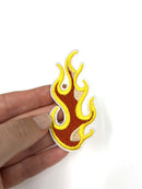 Flame Embroidery Patch