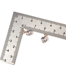 2 x 18K Gold Plated Cubic Zirconia Charms, 10x6mm