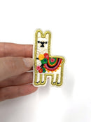 Alpaca Embroidery Patch