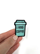 Coffee Cup Embroidery Patch