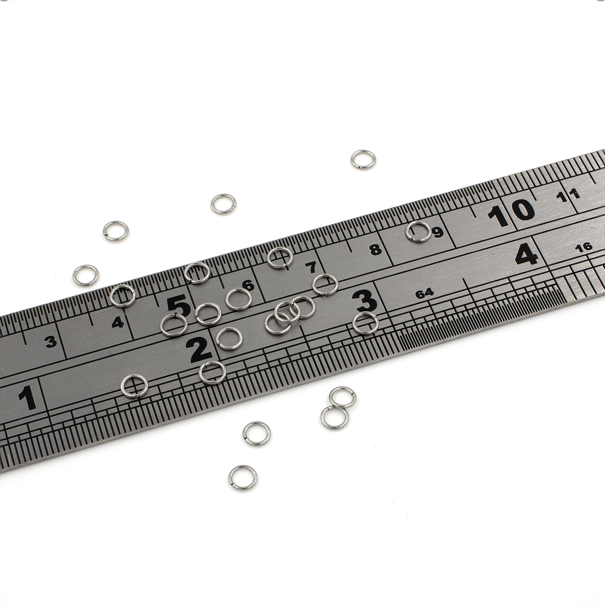 200 x Stainless Steel Jump Rings, 4x0.6mm