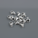 10 x 925 Sterling Silver Plated Lobster Clasps, 10x6mm