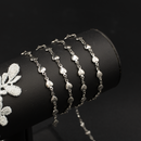 Stainless Steel Solid Heart Link Chain