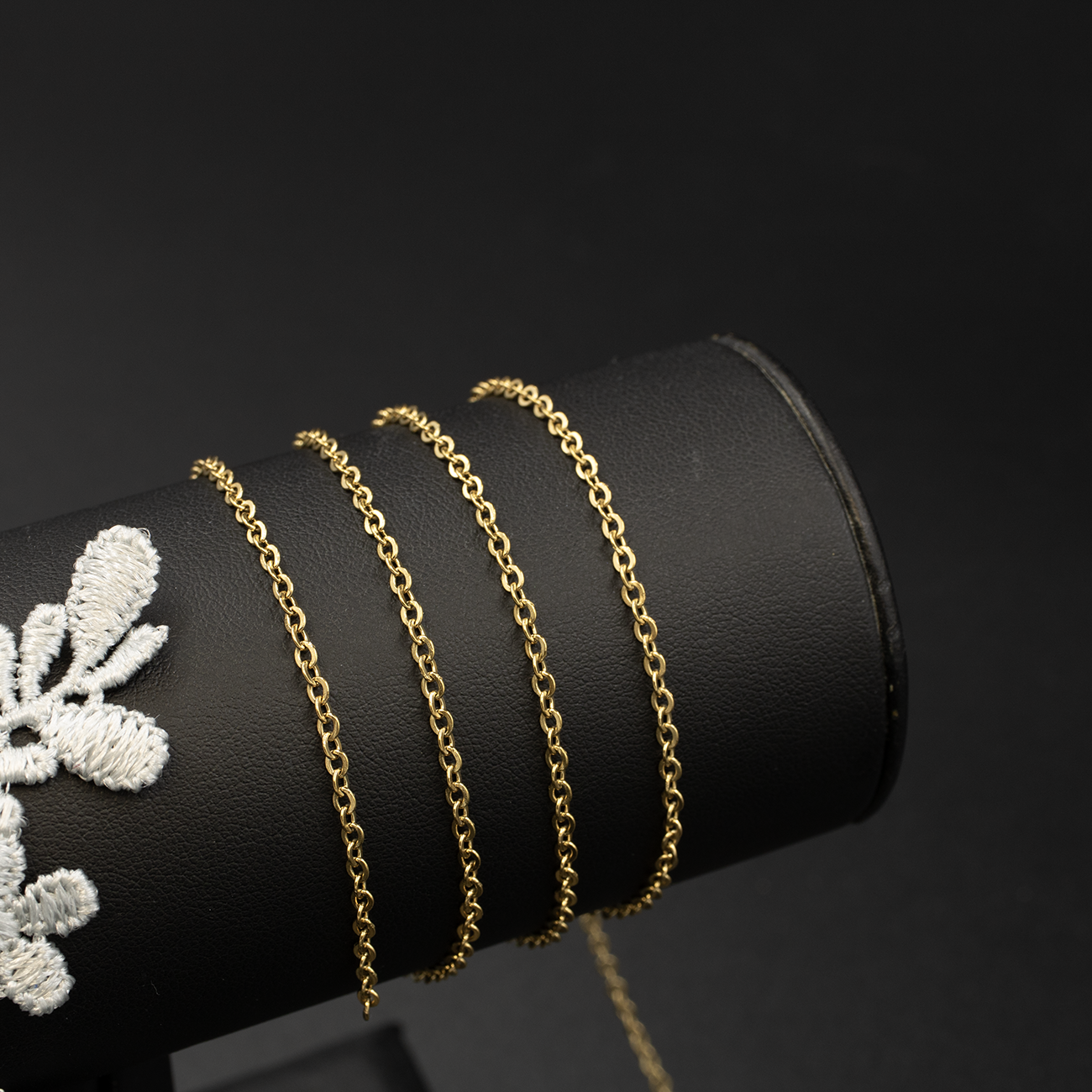 PVD Gold Stainless Steel 2mm Cable Chain