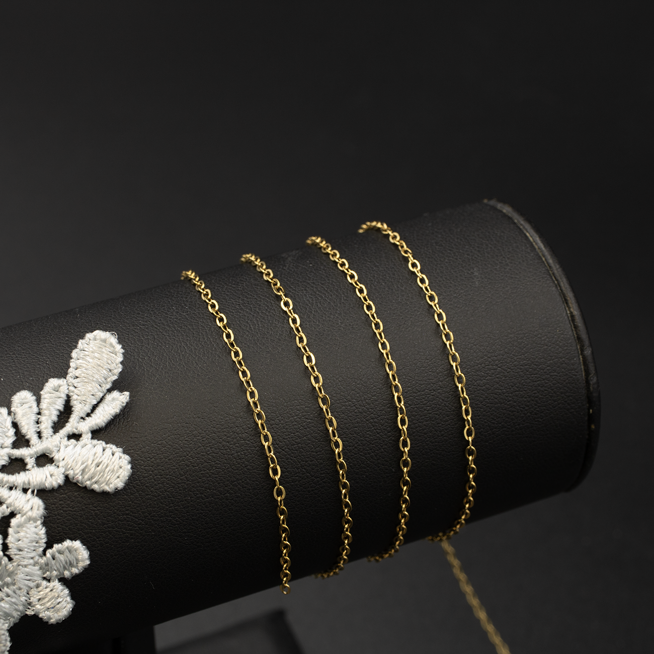 PVD Gold Stainless Steel 2x1.5mm Cable Chain