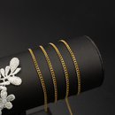 PVD Gold Stainless Steel 3mm Curb Chain