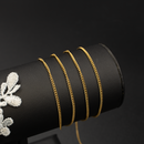PVD Gold Stainless Steel 2mm Curb Chain