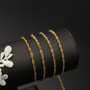 PVD Gold Stainless Steel 2.5mm Singapore Chain