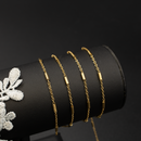 PVD Gold Stainless Steel Tube Chain