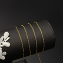 PVD Gold Stainless Steel 1.5mm Paperclip Chain