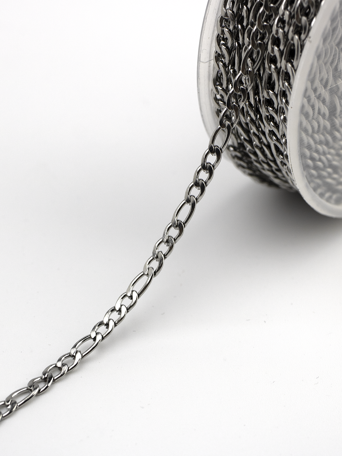 1m x Stainless Steel Figaro Chain, 3mm (CH1)