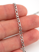 1m x Stainless Steel Figaro Chain, 3mm (CH1)