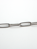 1m x Stainless Steel Paperclip Chain, 12x4mm