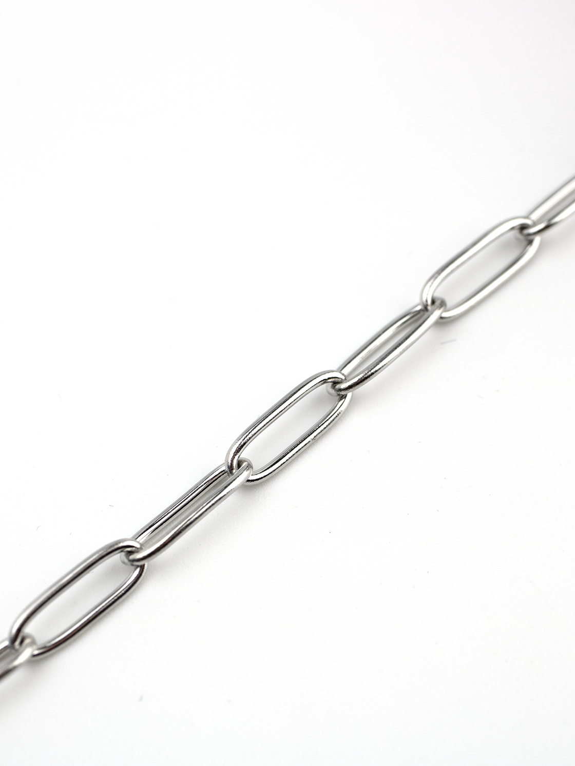 1m x Stainless Steel Paperclip Chain, 12x4mm