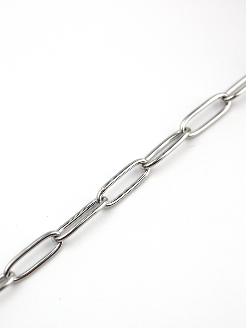 1m x Stainless Steel Paperclip Chain, 12x4mm