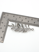 1 x Platinum Plated Silver Leaf Branch Connector 42x16mm (3713)