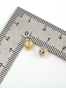 10 x 18K Gold Plated Silicone Earring Nuts 5mm Stud Backs (4059)