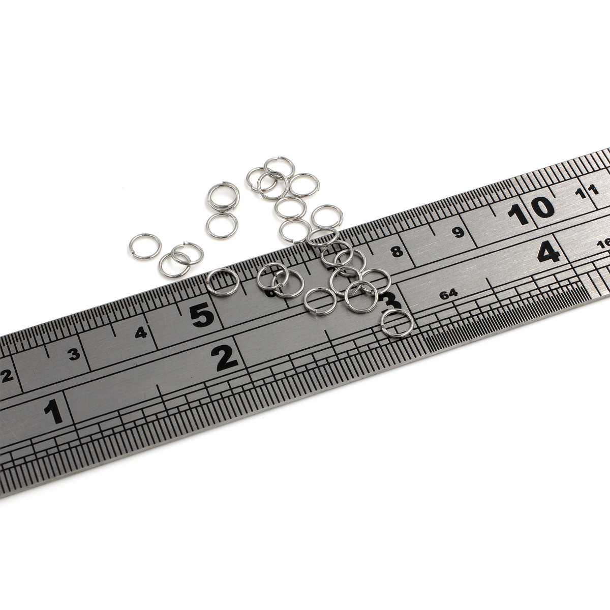 100 x Stainless Steel Jump Rings, 5x0.6mm