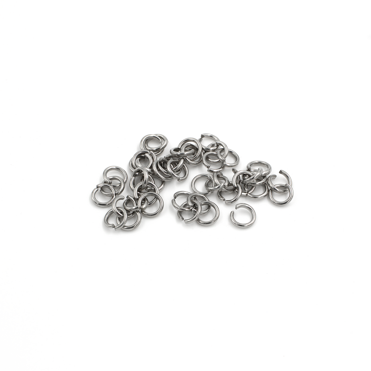 100 x Stainless Steel Jump Rings, 5.5x1mm
