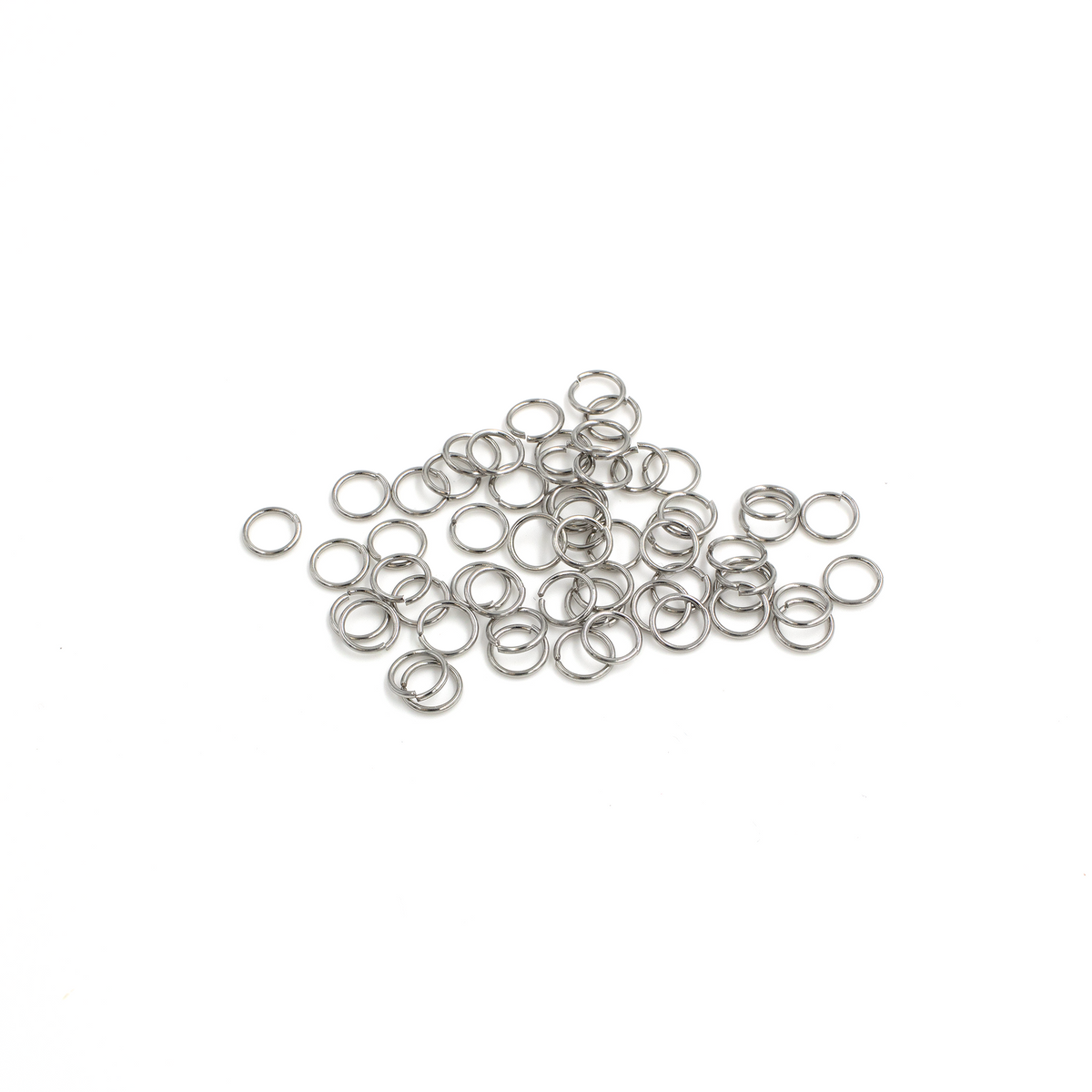 100 x Stainless Steel Jump Rings, 5x0.6mm