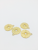 1 x 18K Gold Plated Stainless Steel Star Charm, 23x19mm (0461)