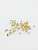 50 x Light 18K Gold Plated Round Spacer Beads, 4mm (0385)