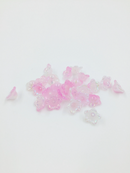 20 x AB Gradient Pink Acrylic Trumpet Flower Beads, 13mm
