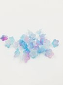 20 x AB Mermaid Tones Acrylic Trumpet Flower Beads, 13mm