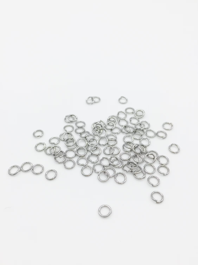 400 x Stainless Steel Round Jump Rings, 5x0.8mm (3803)