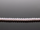 1 strand x 3x4mm Opaque Pink Faceted Glass Rondelle Beads, 40cm/128 Beads (3484)