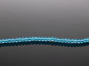 1 strand x 3x2.5mm Tiny Sky Blue Faceted Glass Rondelle Beads, 37cm/146 Beads (3480)