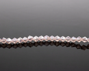 1 strand x 4mm Lustre Plated Light Pink Bicone Crystal Beads, 46cm/112 Beads (3480)