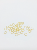 100 x 18K Gold Plated Stainless Steel Jump Rings, 6x0.7mm (1090)