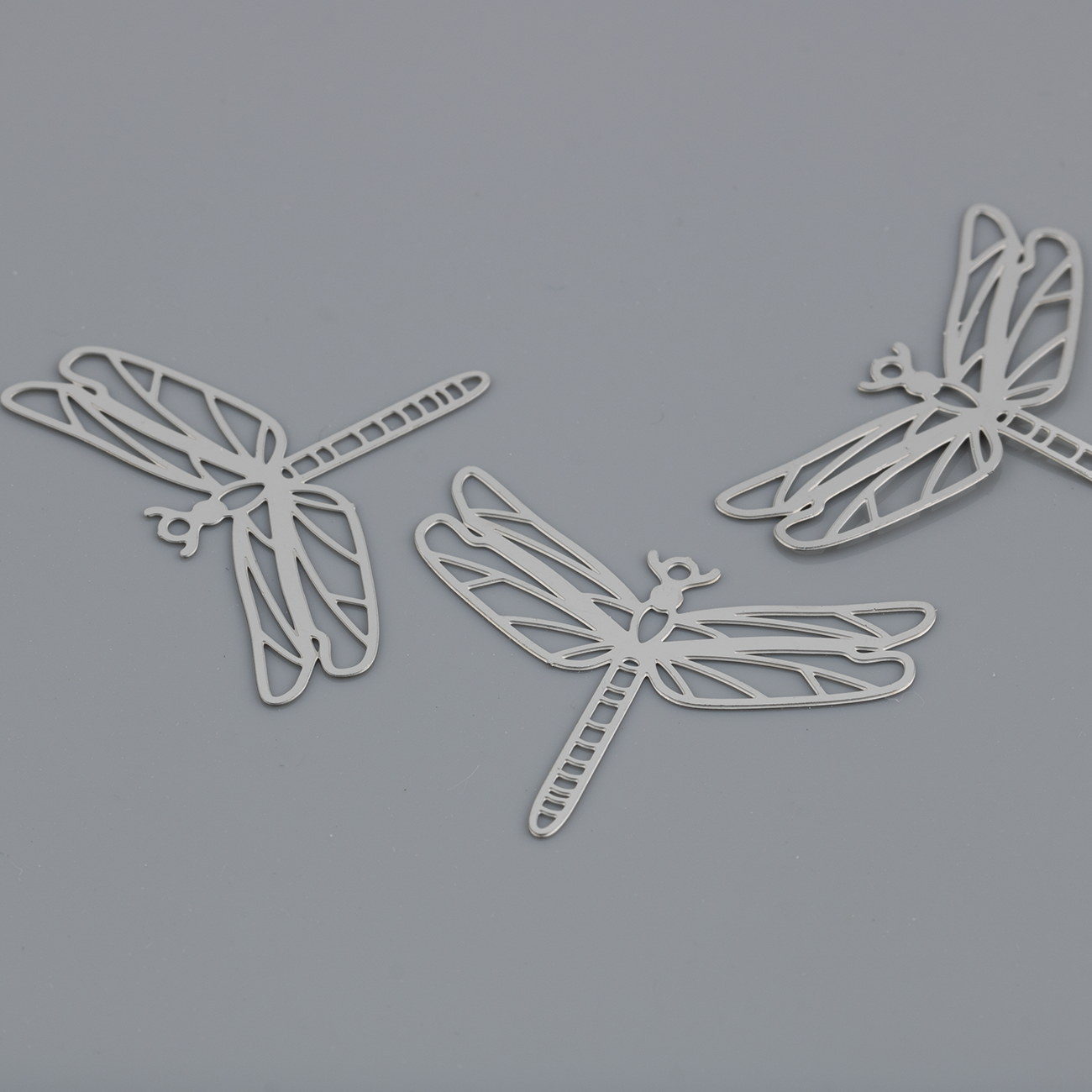 10 x Stainless Steel Filigree Dragonfly Charms, 24x30mm