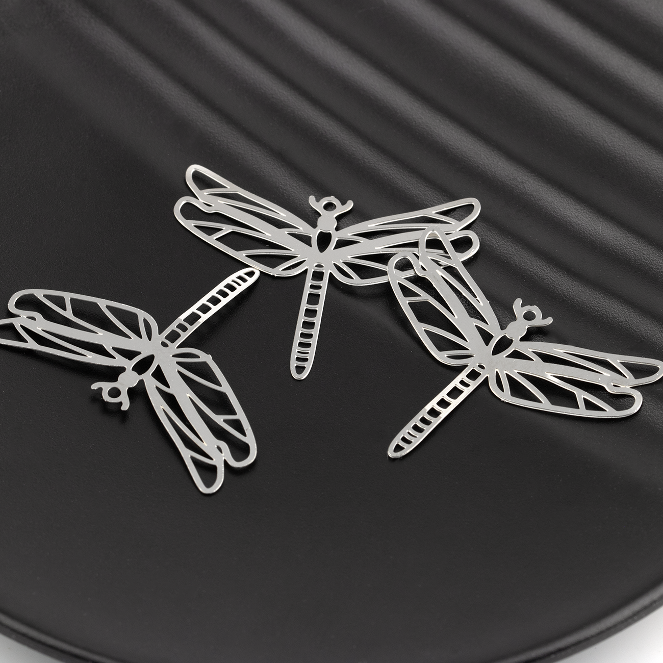 10 x Stainless Steel Filigree Dragonfly Charms, 24x30mm