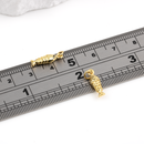 2 x 18K Gold Plated Brass Fish Charms, 15x5mm