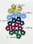 2 x Resin Flower Beads for Hoop Earrings, 20mm (Copy)