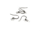 100 pairs x Stainless Steel Flattened Fish Hook Earring Wire (2389)