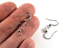 100 pairs x Stainless Steel Flattened Fish Hook Earring Wire (2389)