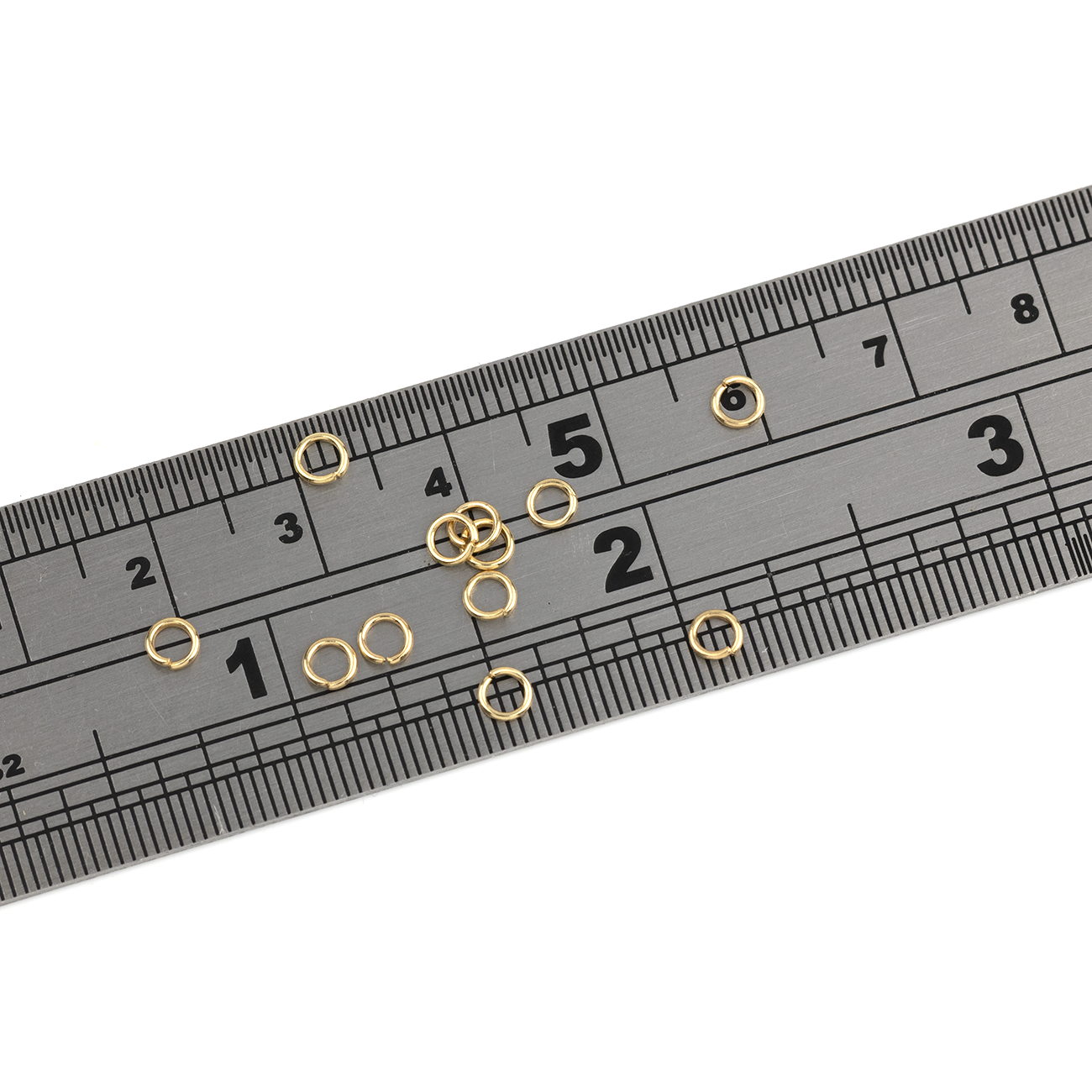 100 x 3.5x0.6mm 18K Gold Plated Stainless Steel Jump Rings