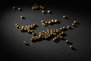 50 x Tiny Raw Brass Smooth Cube Spacer Bead, 2x2mm (0295)