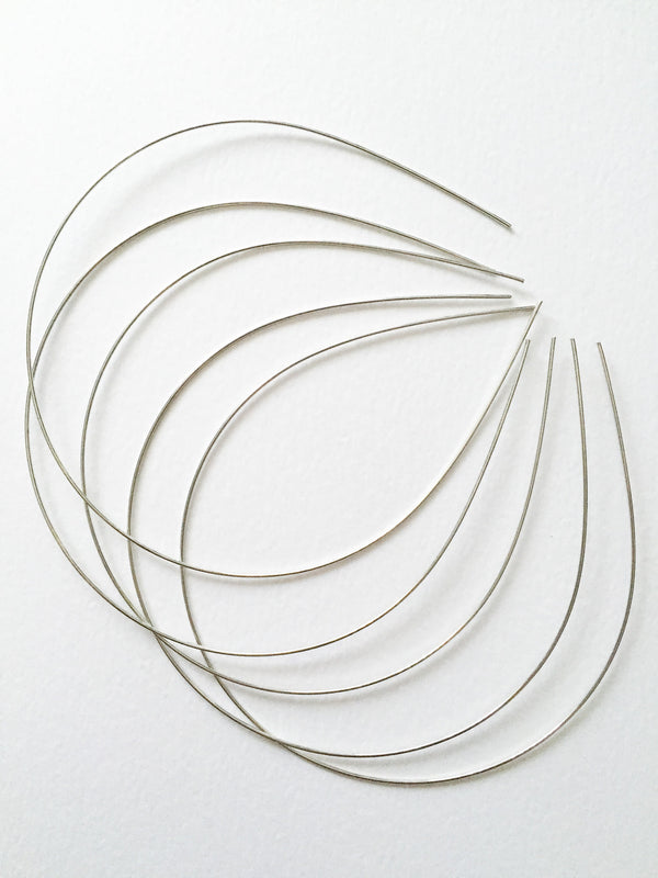 1 x Silver Tone Tiara Making Base, Silver Wire Headband