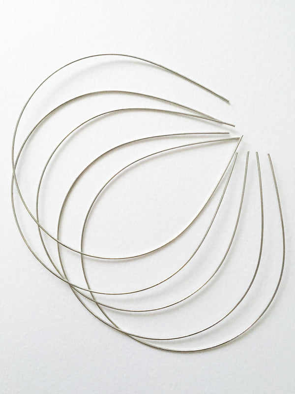 10 x Silver Tone Tiara Making Base, Silver Wire Headband